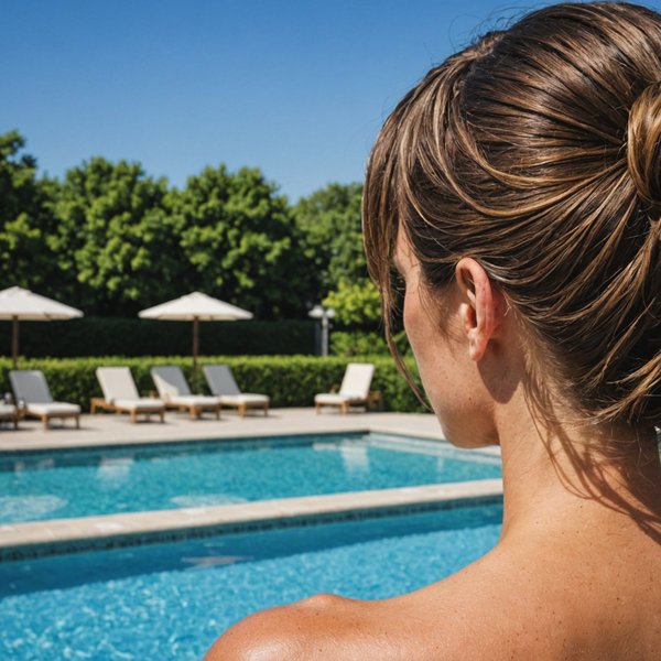 Quels sont les meilleurs soins pour les cheveux abîmés par le chlore de la piscine?